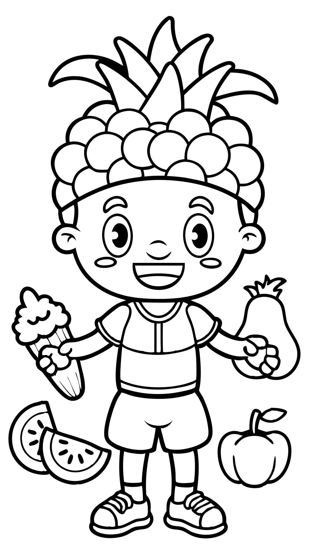 healthy coloring pages